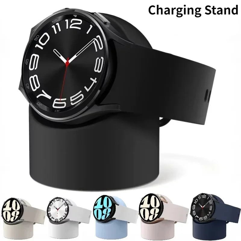 Silicone Charging Seat Samsung Galaxy Watch 3 4 5 40 Stand Storage