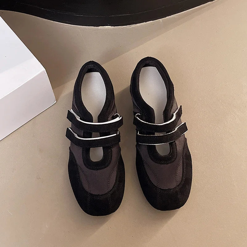 Flat Shoes for Women 2025 Spring Autumn New Retro Round Toe Ballet Shoes for Women Mary Jane Shoes for Women Zapatos De Mujer Zpaxo