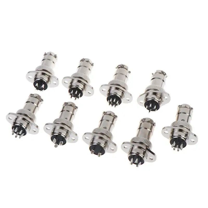 GX16 Square Flange Male Female Connector 2 10 Pin Plug Socket Audio Zpaxo