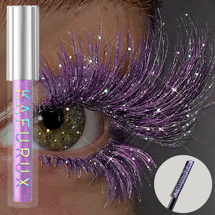 Diamond Shine Waterproof Volume Curl Mascara Glitter Snow Effect