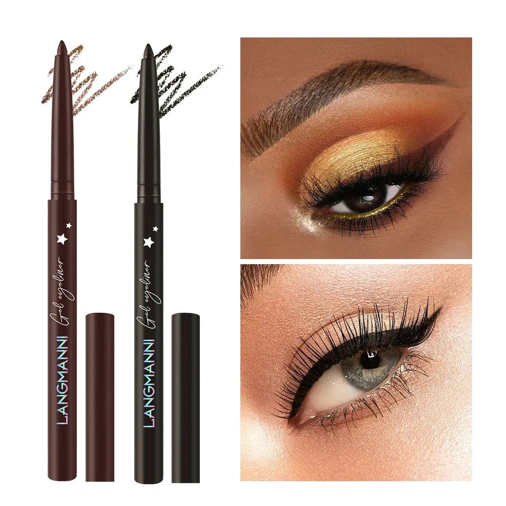 Glide-on Gel Eyeliner Pencil Ultra-smooth Waterproof Lasting Liner Zpaxo