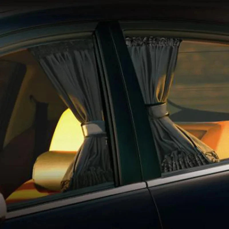 Universal Car Sun Shade Side Window Curtain Auto Foldable Uv