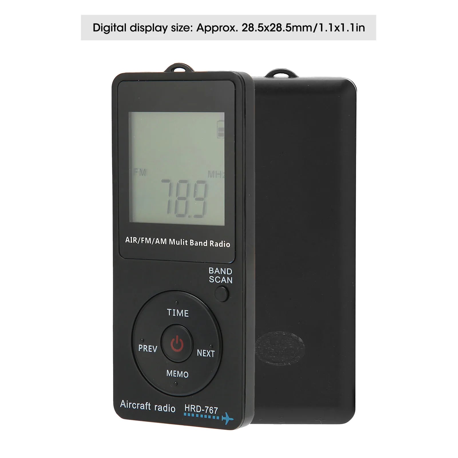 HRD 767 Portable Radio Aircraft Band Automatic Power Off FM AM AIR
