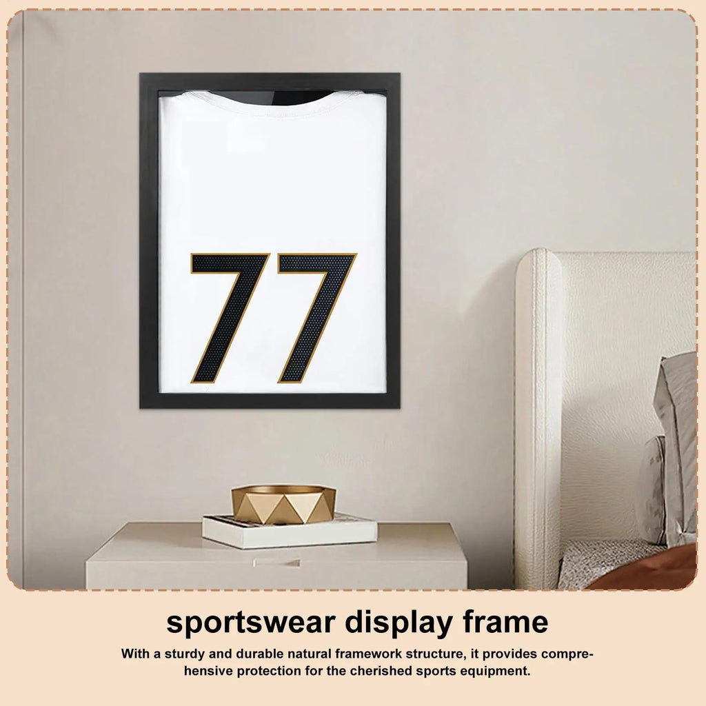 Sports Shirt Frame UV Protection Wall Display Case Home Shelf