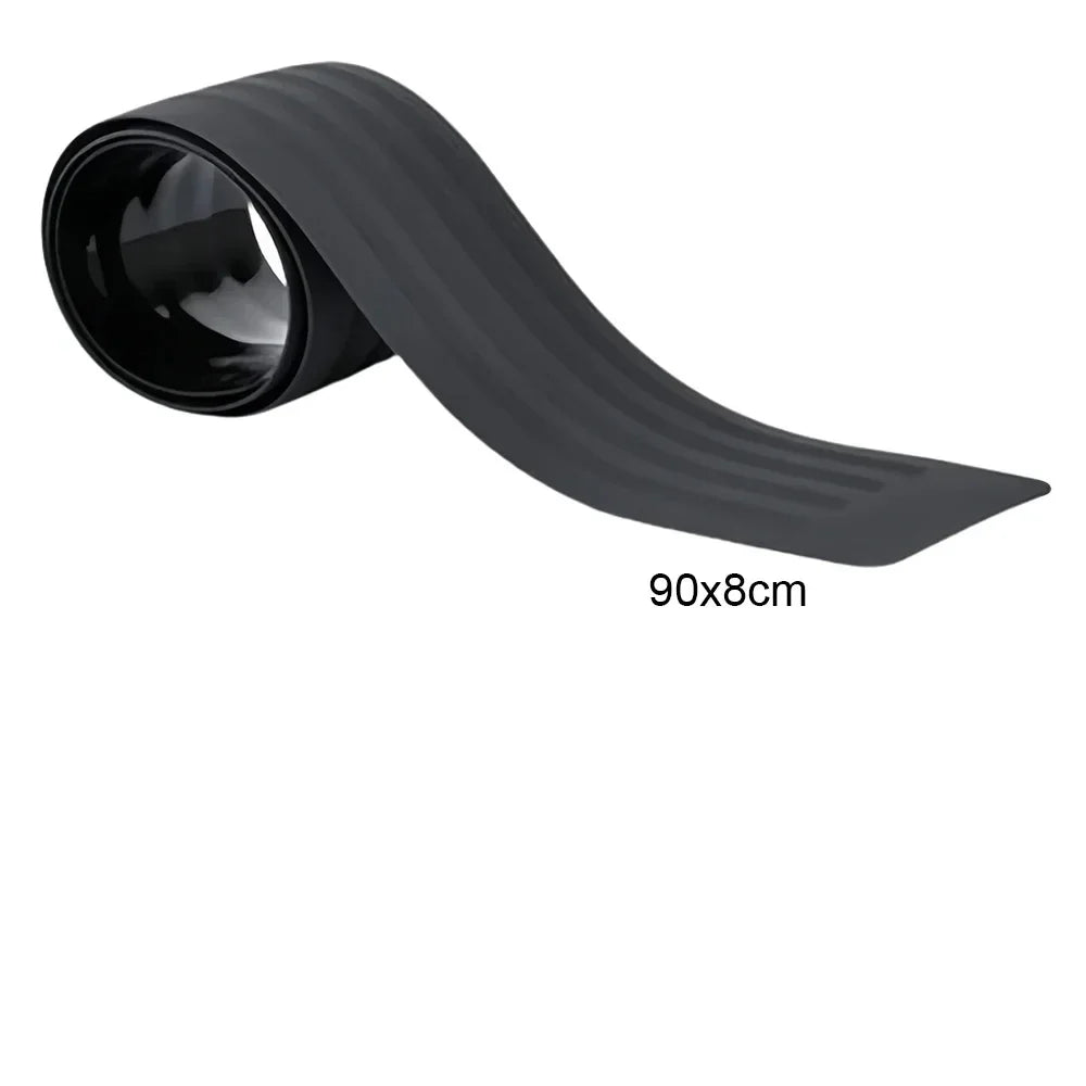 Universal Car Trunk Door Sill Plate Protector Anti-Scratch Rubber Rear Bumper Guard Anti-Collision Protector Strip Zpaxo 90x8cm