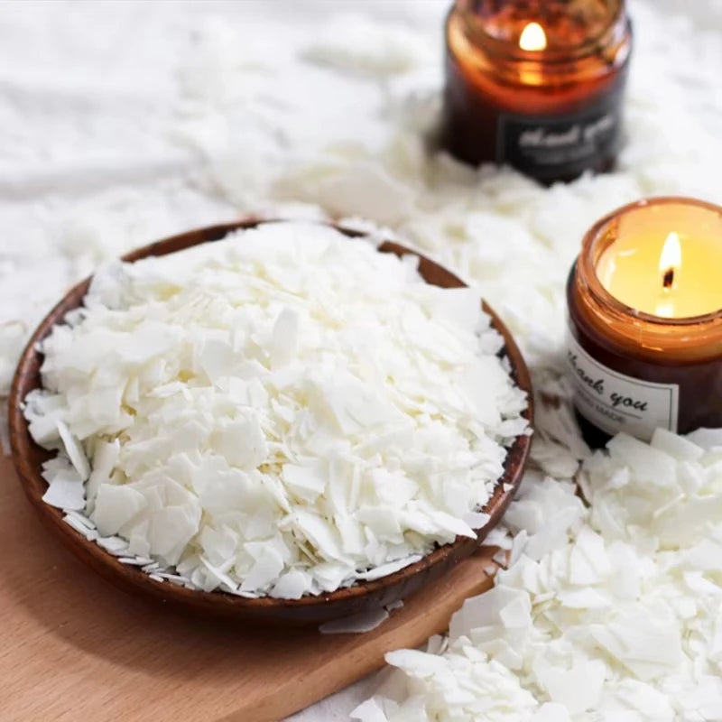 Natural Soy Wax Flakes for DIY Candle Making – 100g to 1kg Candle Making Wax Zpaxo