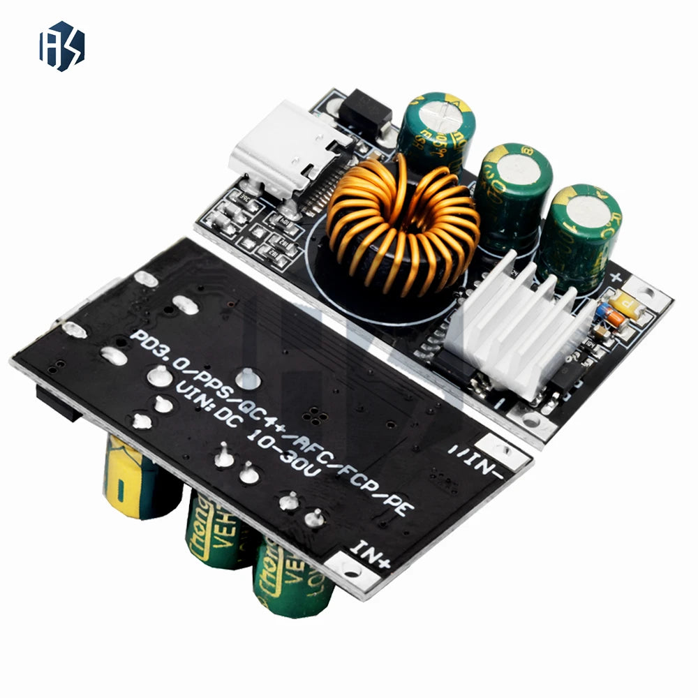 30W PD3 0 QC4 Fast Charging Step-down Module 10-30V Input Multi-brand Zpaxo