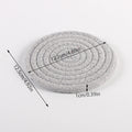 1PC Cotton Thread Cup Mat 12cm Round Coaster Knitting Table Mat Pot Holder Coffee Drink Tea Cup Woven Anti-Scalding Mat Zpaxo B