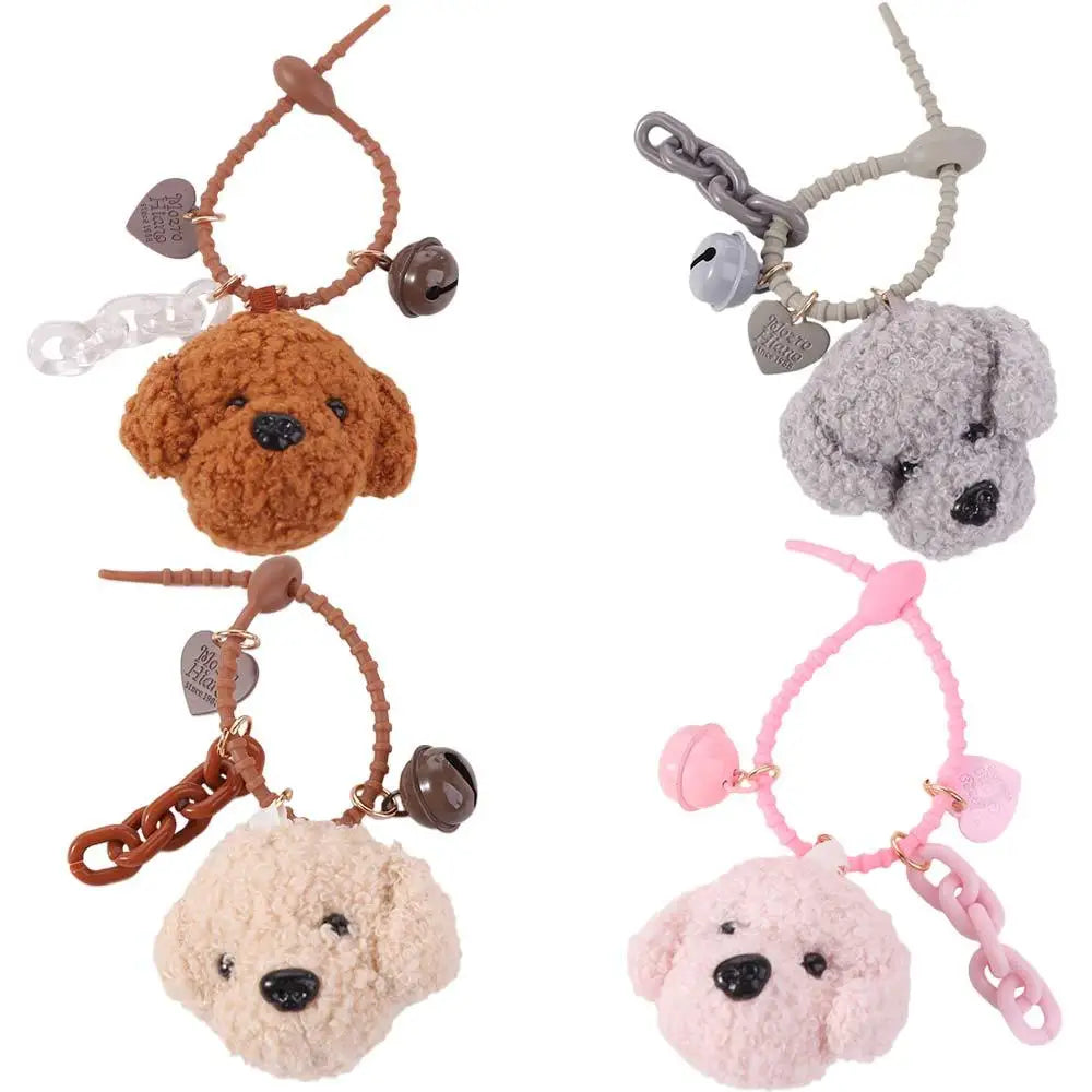 Couple Gift Stuffed Animals Dog Keychain Pet Lovers Couples Matching Dog Key Rings Bag Charm Kawaii Dog Pendant DIY Accessories Zpaxo