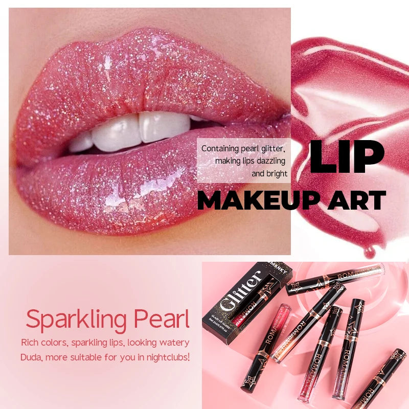 Lip Gloss Pearlescent Particles Shimmer Suitable Party Stage Zpaxo