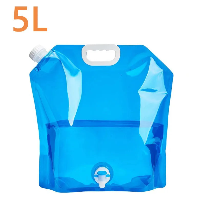 5L/10L Collapsible Camping Water Bag – Portable Folding Bucket