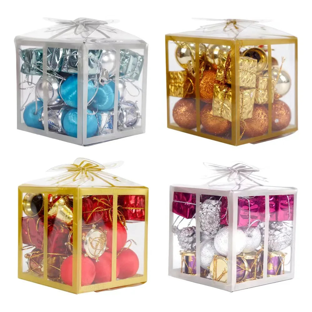 26-Piece Christmas Ball Ornaments Set – Tree Hanging Decor Christmas Ornament Set Zpaxo