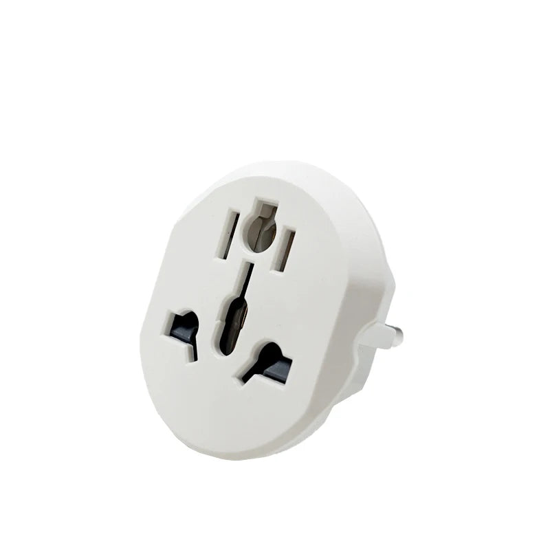 EU Plug Adapter Stable Wall Socket Connection 2 Round Pin Travel Adapter For European Korea Plug Office Electric Socket Supplies Zpaxo