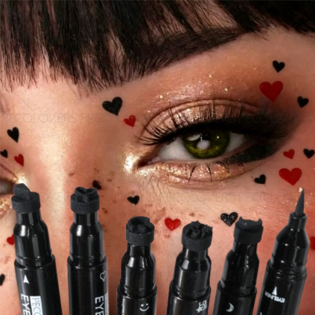 Valentine's Day Liquid Eyeliner Stamp Waterproof Smudge-proof Zpaxo
