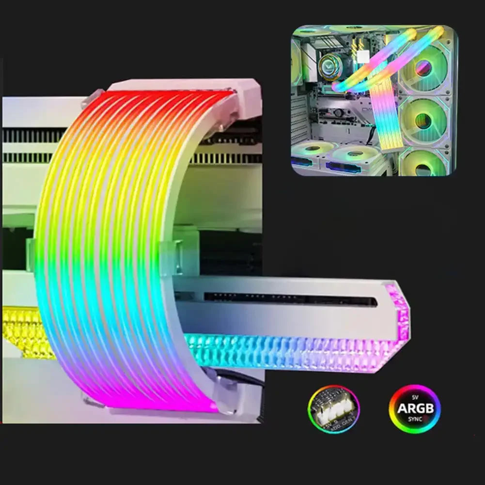 Fanmuran ARGB LED Light Strip Bar – ATX 24PIN & GPU Cover PC ARGB Light Bar Zpaxo