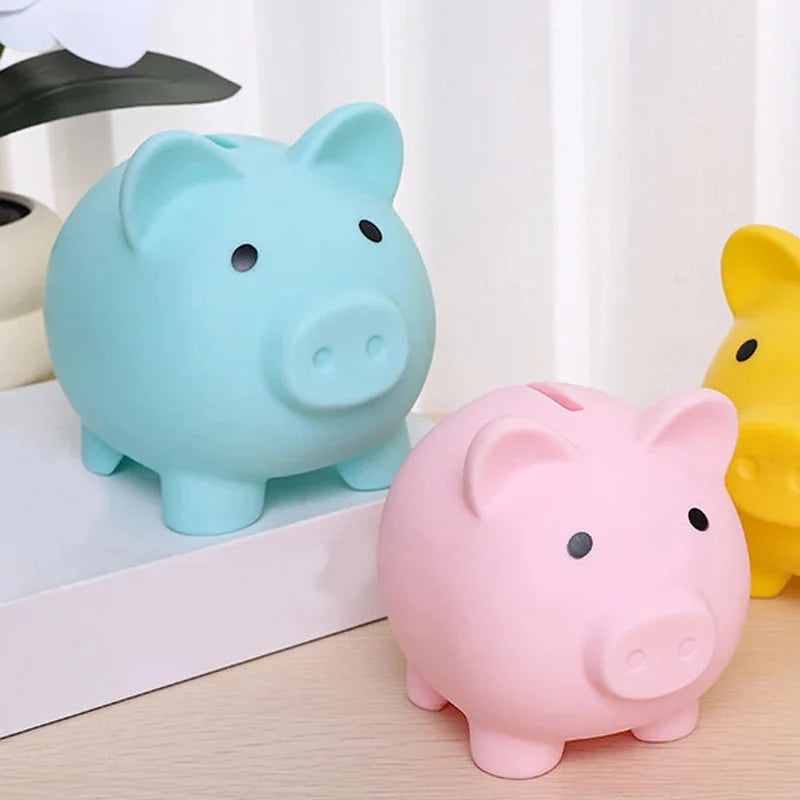 Adorable Piggy Bank Savings Jar Silicone Unbreakable Children's Money