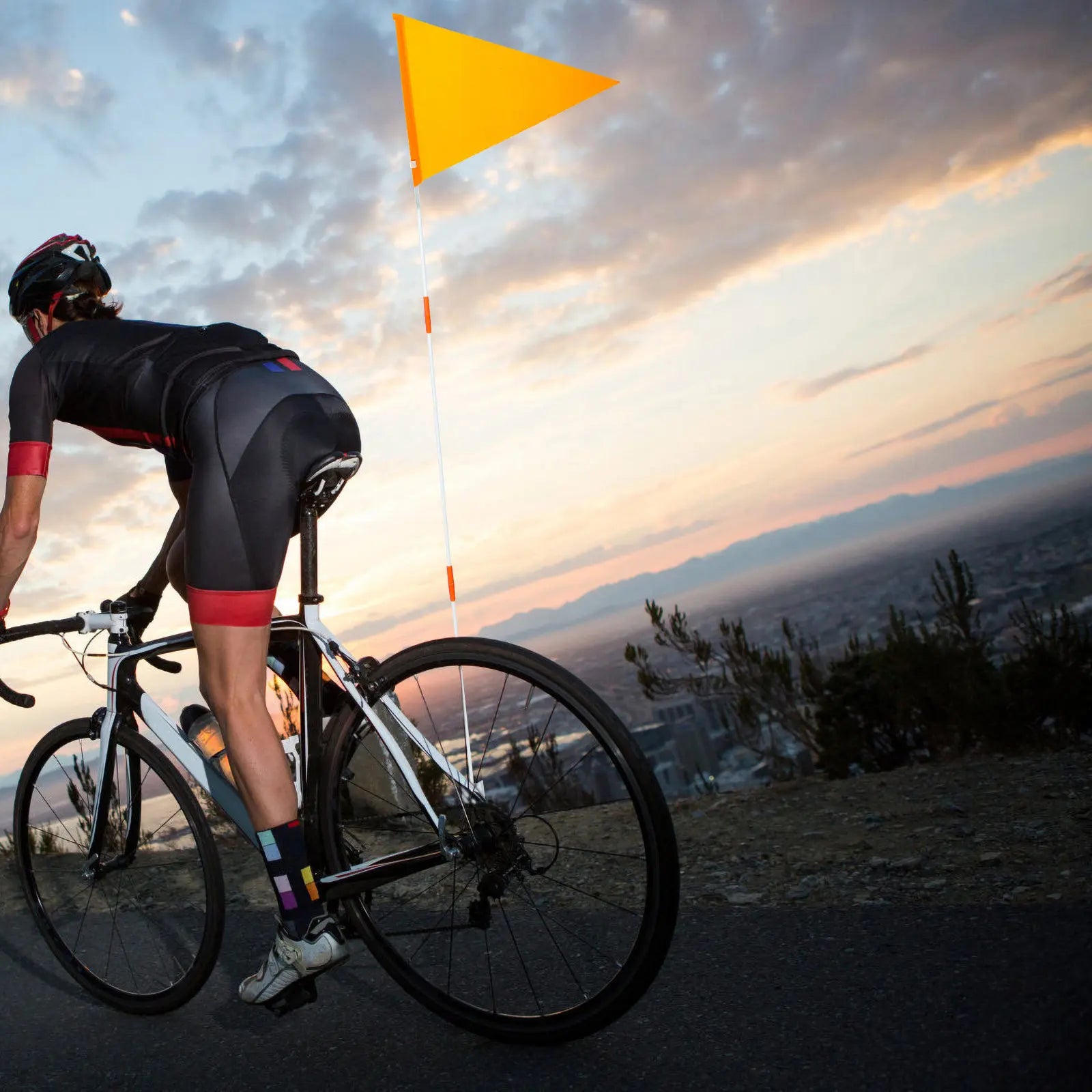 Portable Professional Safety Flag Bikes Cycling Accessories Wear