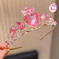 Colorful Elegant Heart Crown Women Perfect Birthday Party Accessory Zpaxo 01