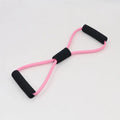 8-shaped Stretcher Elastic Band Yoga 8-shaped Stretcher Open Chest Shoulder Back Household Multi-functional Elastic Tension Rope Zpaxo pink