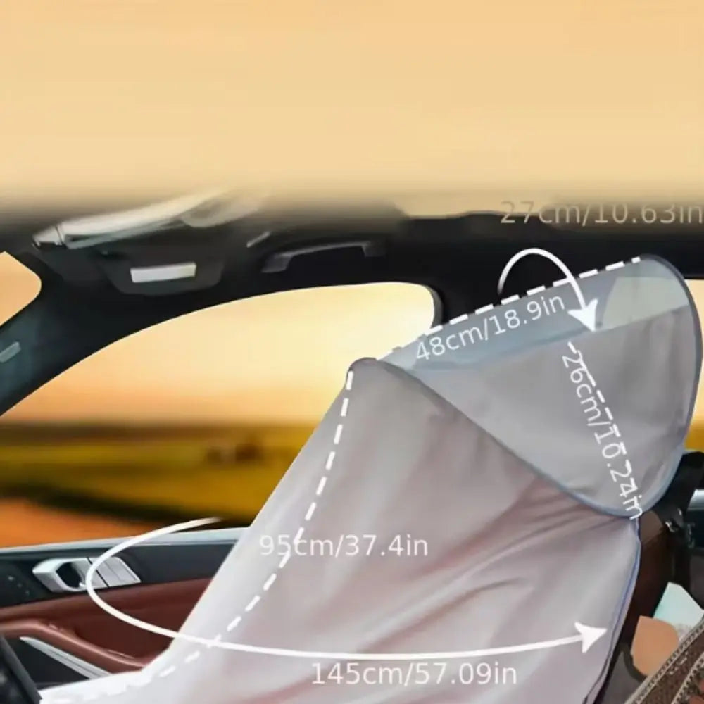 Car Interior Sunshade Full Face Mask Body Cover UV Protection Zpaxo