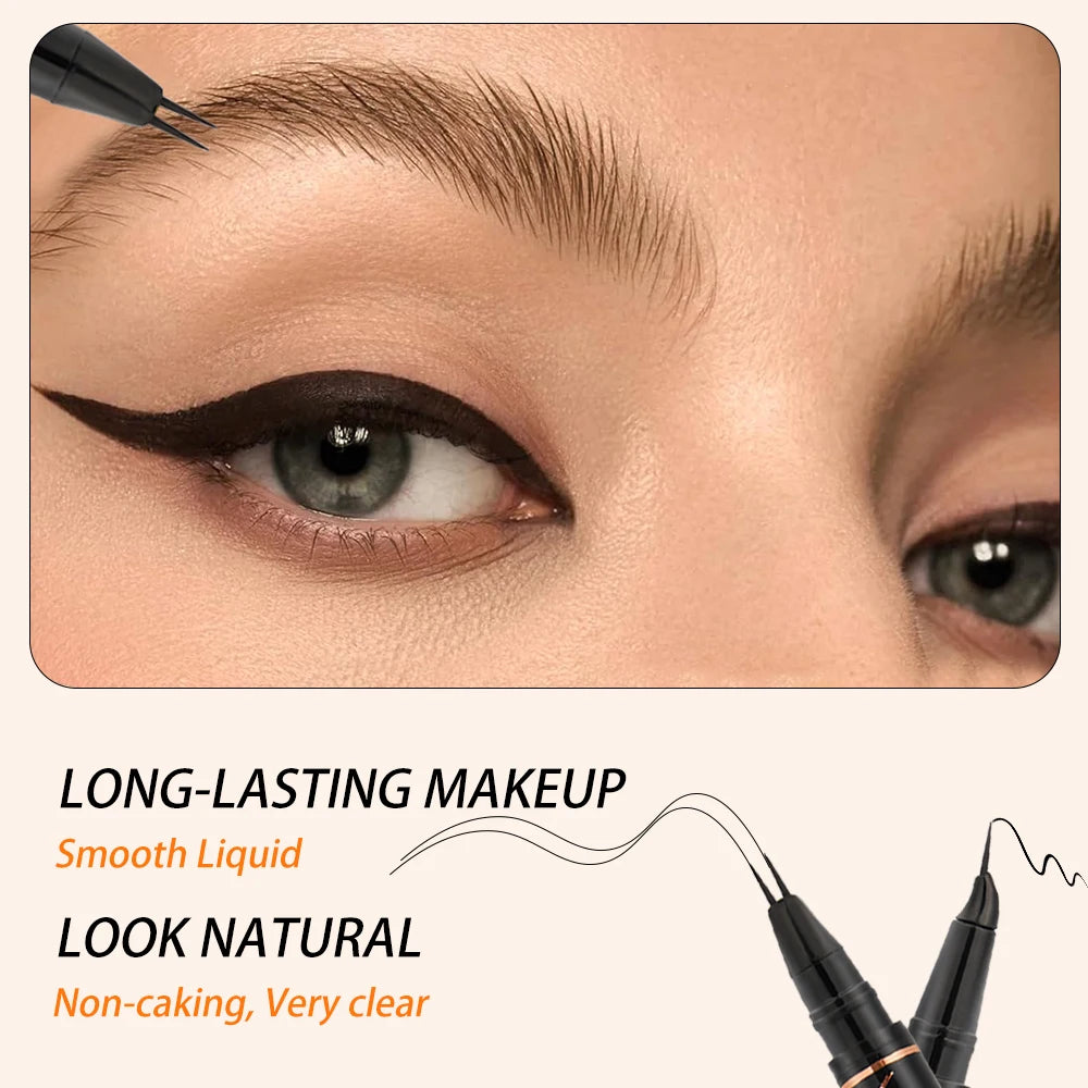 Double Ended Eyebrow Pencil Quick Shaping Waterproof Sweat Proof Zpaxo