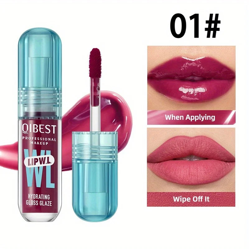 Moisturized Mirror Lip Glaze Long-lasting Color Rendering,not Easy To Fade Film-forming Water-light-sensitive Dudu Mirror Zpaxo 01
