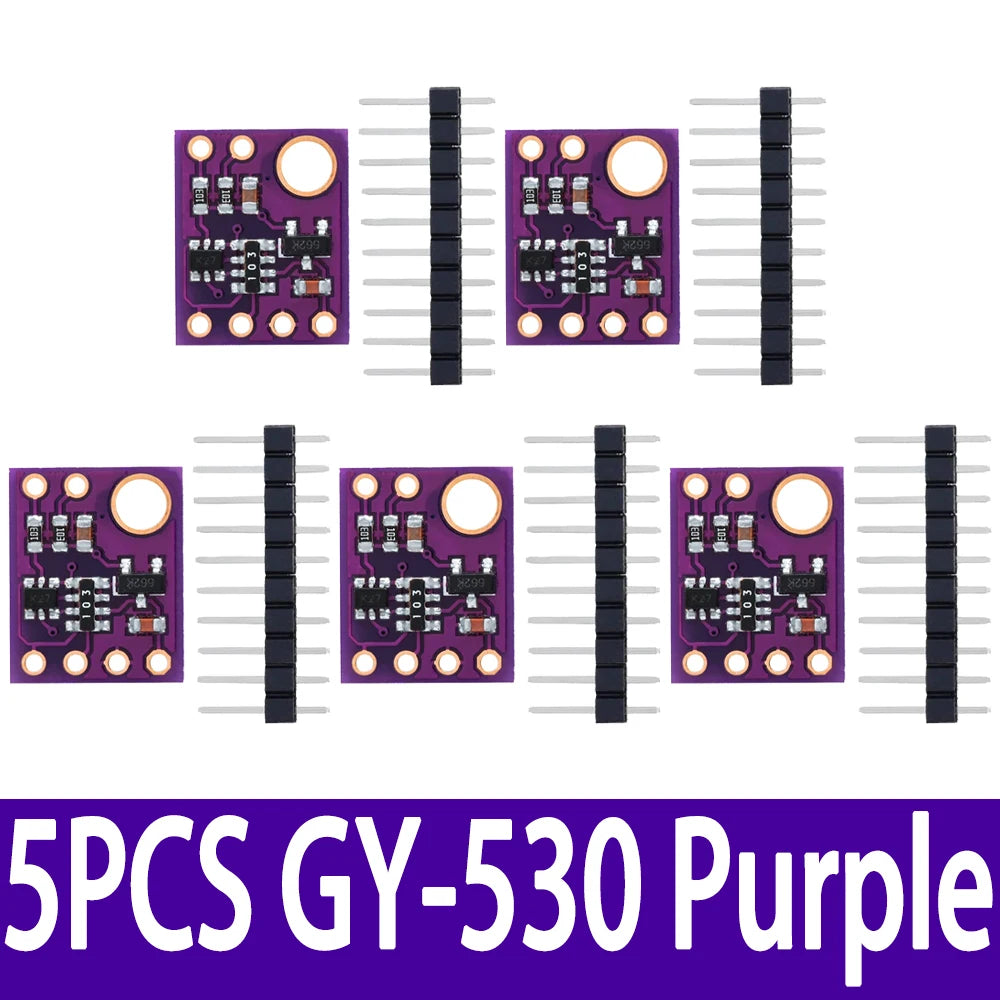 GY-530 VL53L0X Laser Ranging Sensor Tof Time-of-flight Module Zpaxo 5PCS GY-530 Purple