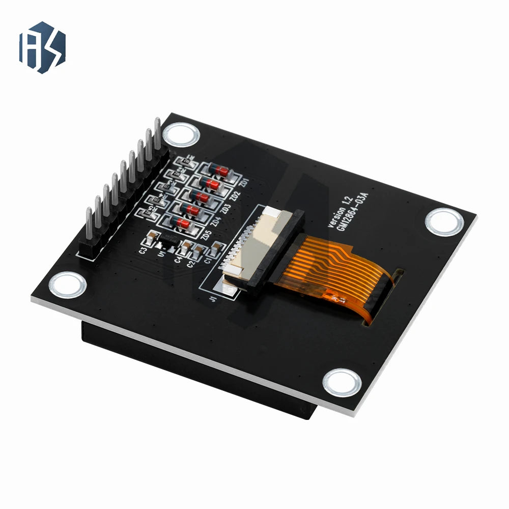 Arduino-compatible 12864 LCD Module Lcd12864-03A Dot Matrix Serial Zpaxo