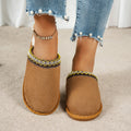 Winter Plush Warm Shoes Women Comfortable Non Slip Home Slippers 2025 Woman Slides Women Retro Fashion Fluffy Platform Slippers Zpaxo camel 40-41