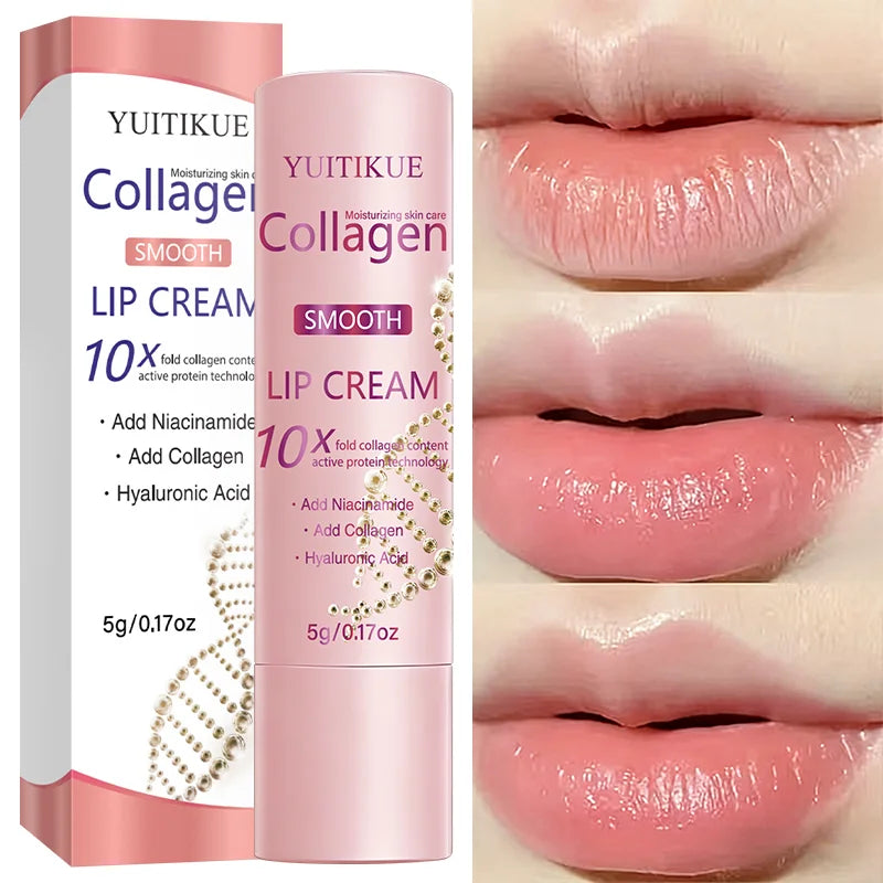 10X Collagen Lip Cream – Hyaluronic Acid & Niacinamide Lip Balm Lip Treatment Cream Zpaxo