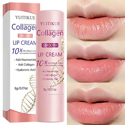 10X Collagen Lip Cream – Hyaluronic Acid & Niacinamide Lip Balm Lip Treatment Cream Zpaxo