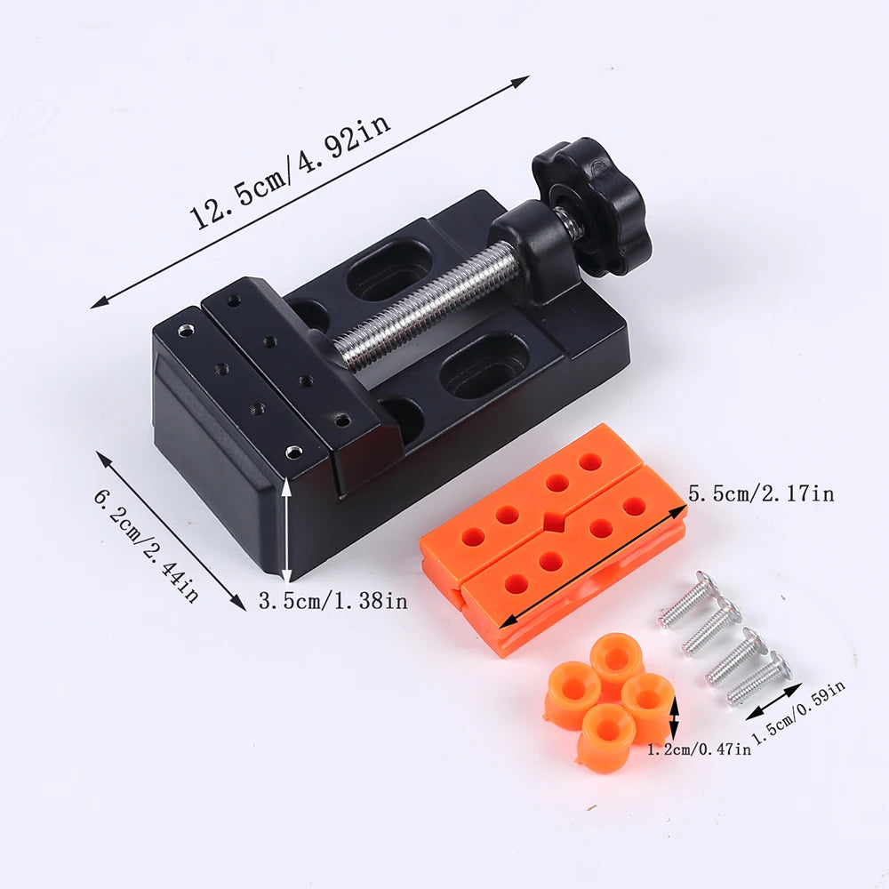 Mini Bench Vice Clamp Set Drill Flat Press Vice Table Vise for Jewelry Nuclear Clip On DIY Sculpture Craft Carving Tool Zpaxo J230740