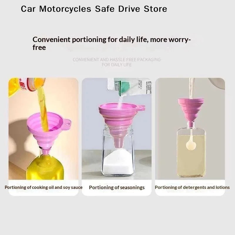 MSilicone Collapsible Funnel Food Grade Space Saving Design