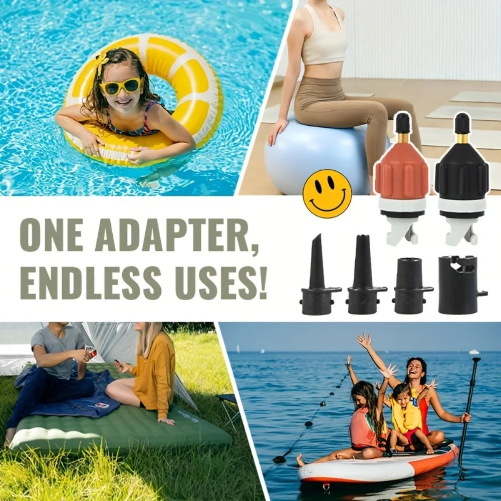 Air Valve Adapter SUP Paddle Board Kayak Inflatable Pump Tent