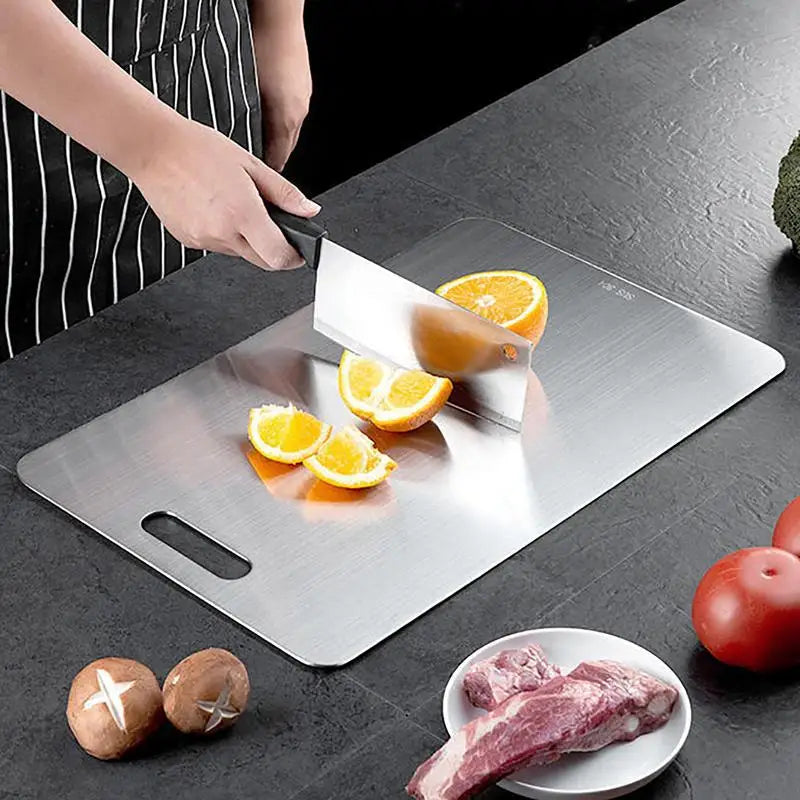 Titanium Cutting Board 304 Stainless Steel Double-sided Kitchen