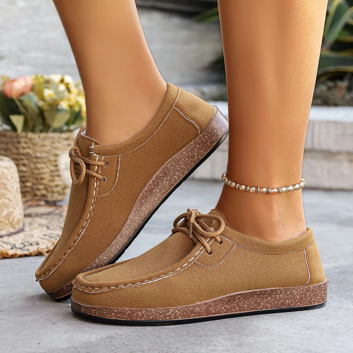 Plus Size Women Loafers Trend Casual Soft Sole Shoes Comfortable Spring 2025 New Style Sneakers Women Anti-Slip Flat Shoes Women Zpaxo
