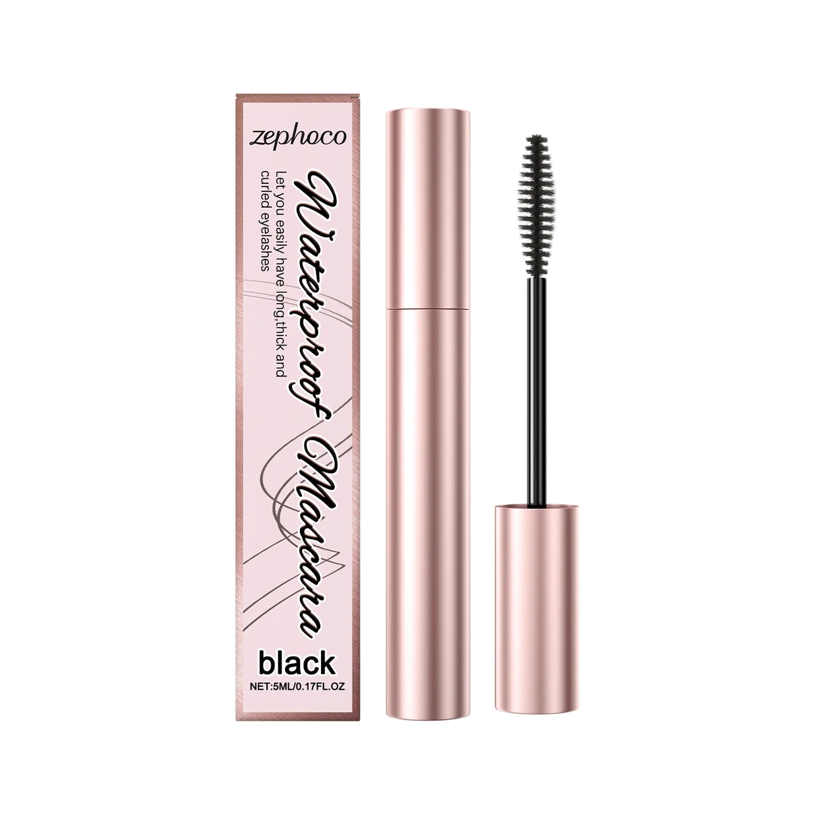 Zephoco Curling Mascara – Waterproof, Lengthening & Volumizing Tubing Mascara Zpaxo Black