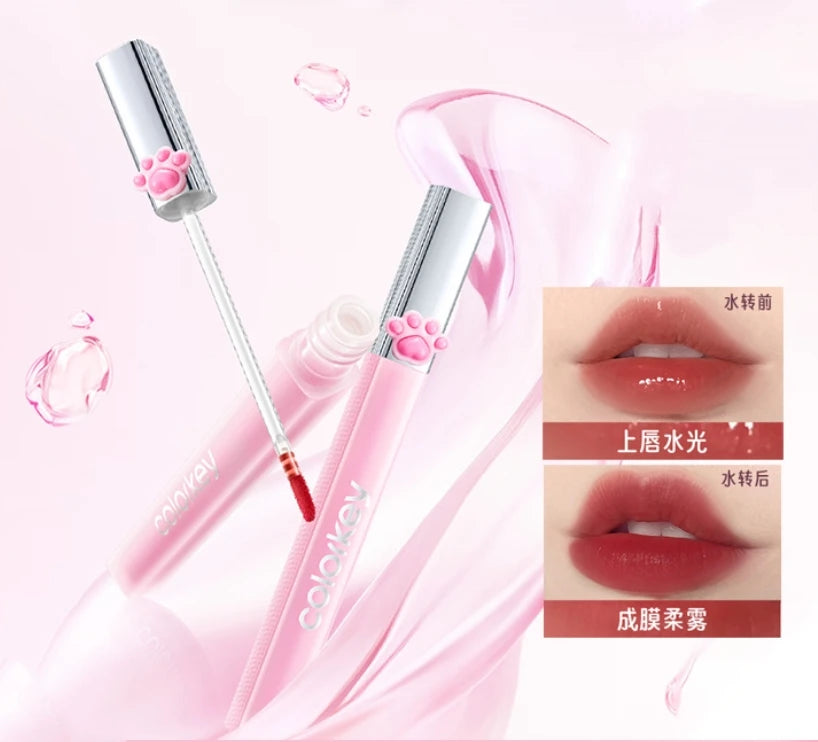 COLORKEY Light Soft Tint Liquid Lipstick Watery Matte Lipgloss Waterproof Non-stick 1.8g Lip Makeup Authentic Original Cosmetics Zpaxo