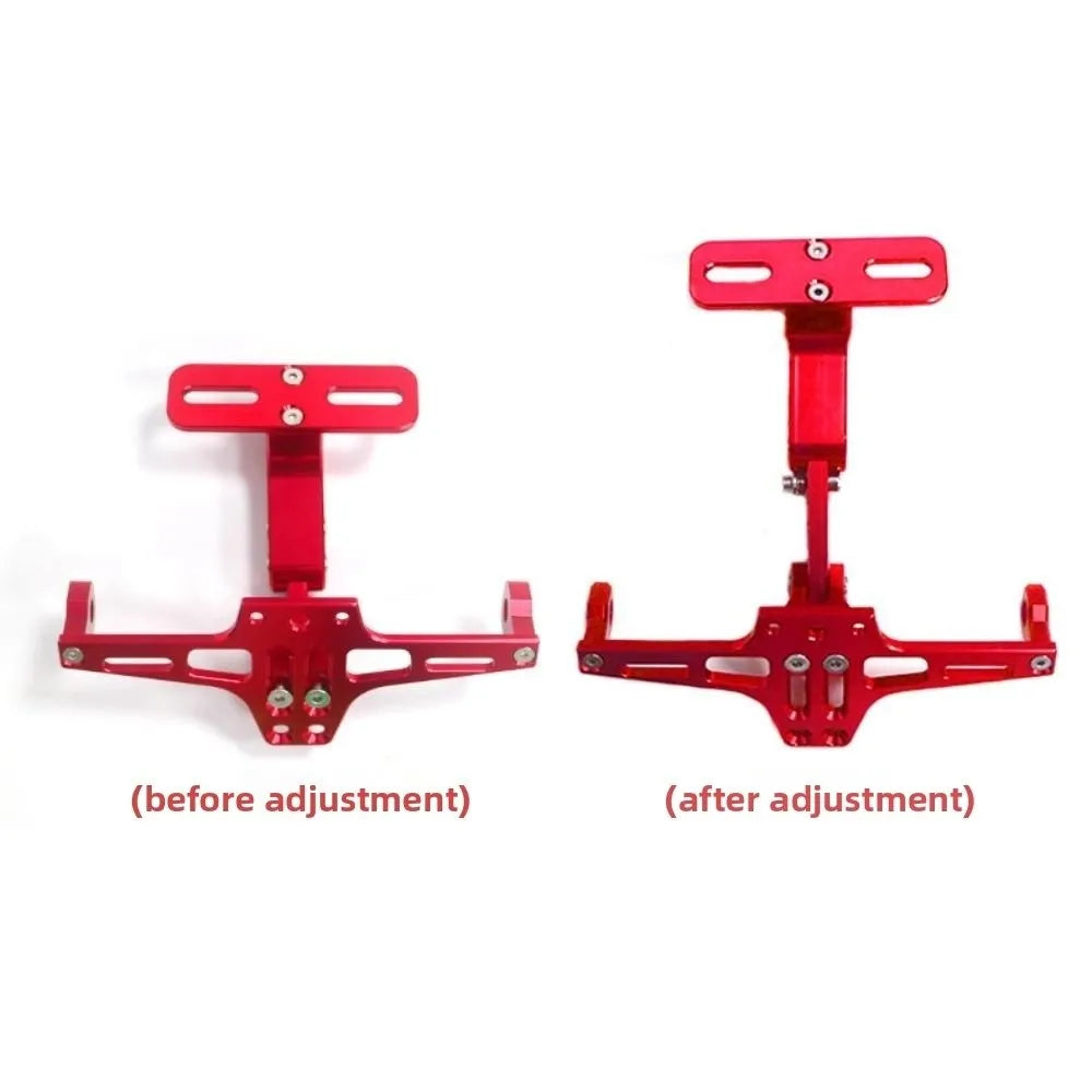 Aluminum Alloy Motorcycle Rear License Plate Mount Adjustable Zpaxo
