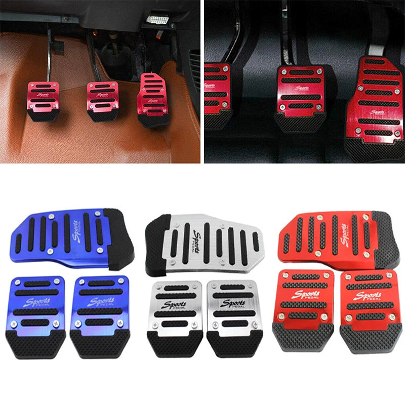 Aluminum Non-Slip Car Pedal Covers – Brake & Gas Pad Set