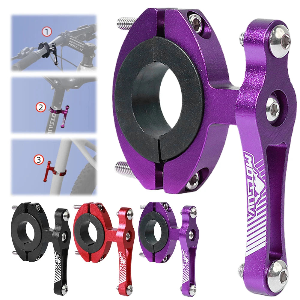 Bicycle Bottle Cage Holder Adapter Water Seat Post Mount Cycling