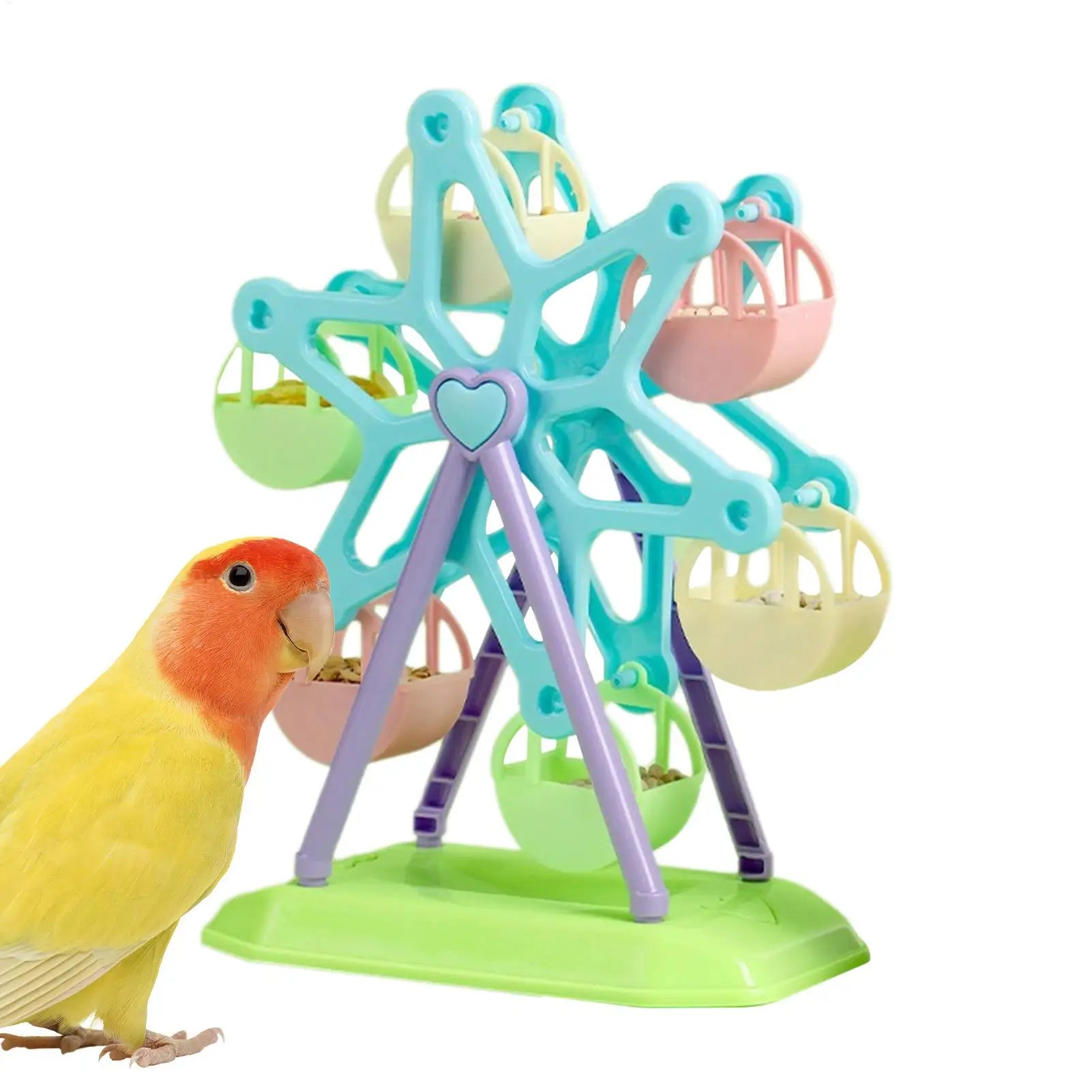 Parrot Foraging Wheel Toy – Interactive Treat Feeder for Birds Bird Foraging Toy Zpaxo