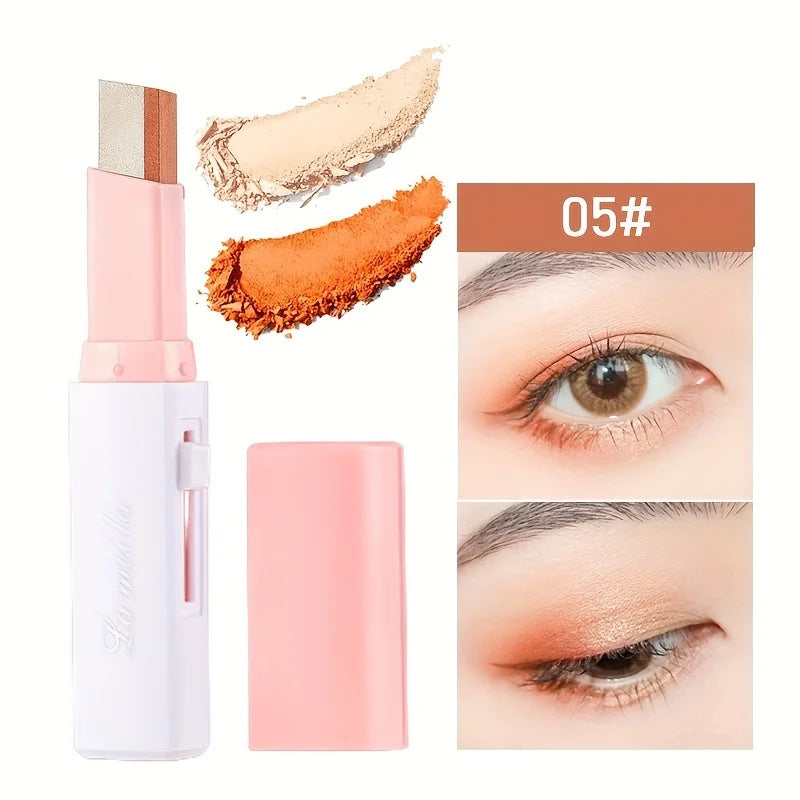 2 In 1 Pearly Highlighter Eyeshadow Stick Makeup Waterproof Long Lasting Glitter Eyeshadow Eyeliner Stick Eyes Makeup Cosmetics Zpaxo 05