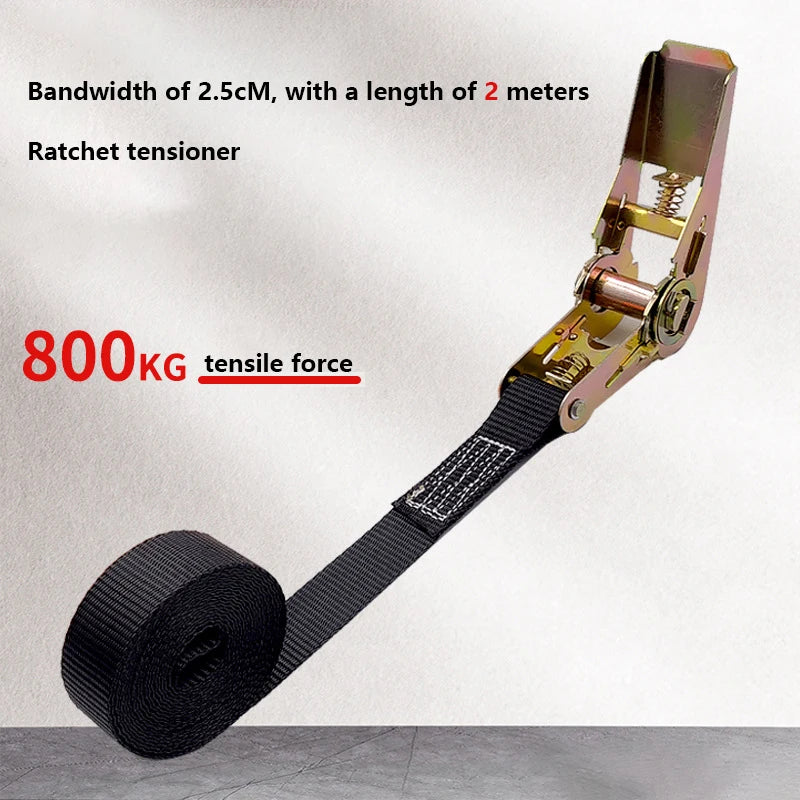 Heavy Duty Metal Buckle Tie-down Cargo Straps Car Truck Strong