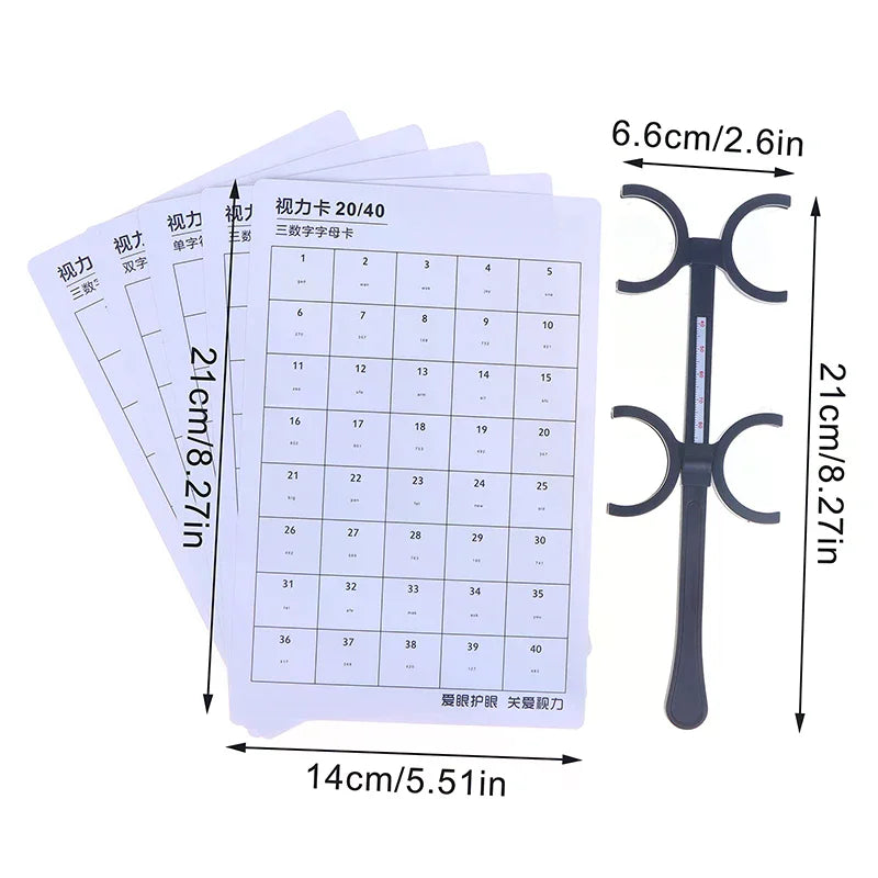 Optical Flipper Optometry Plastic Flip Trial Lens Vision Card Optometry Instrument Flip For Near For Vision Amblyopia Zpaxo