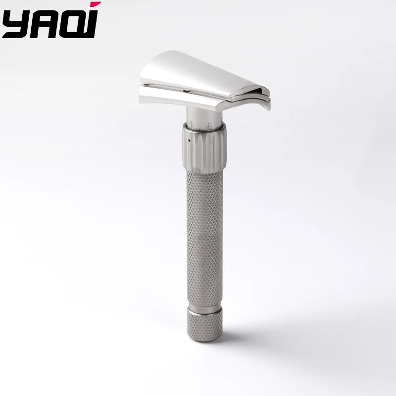 2026 Latest Model ！Yaqi Matte Torqx Stainless Steel Slant Adjustable Safety Razor - Classic Shaving Tool for Precision Grooming Zpaxo RAASS2473-M