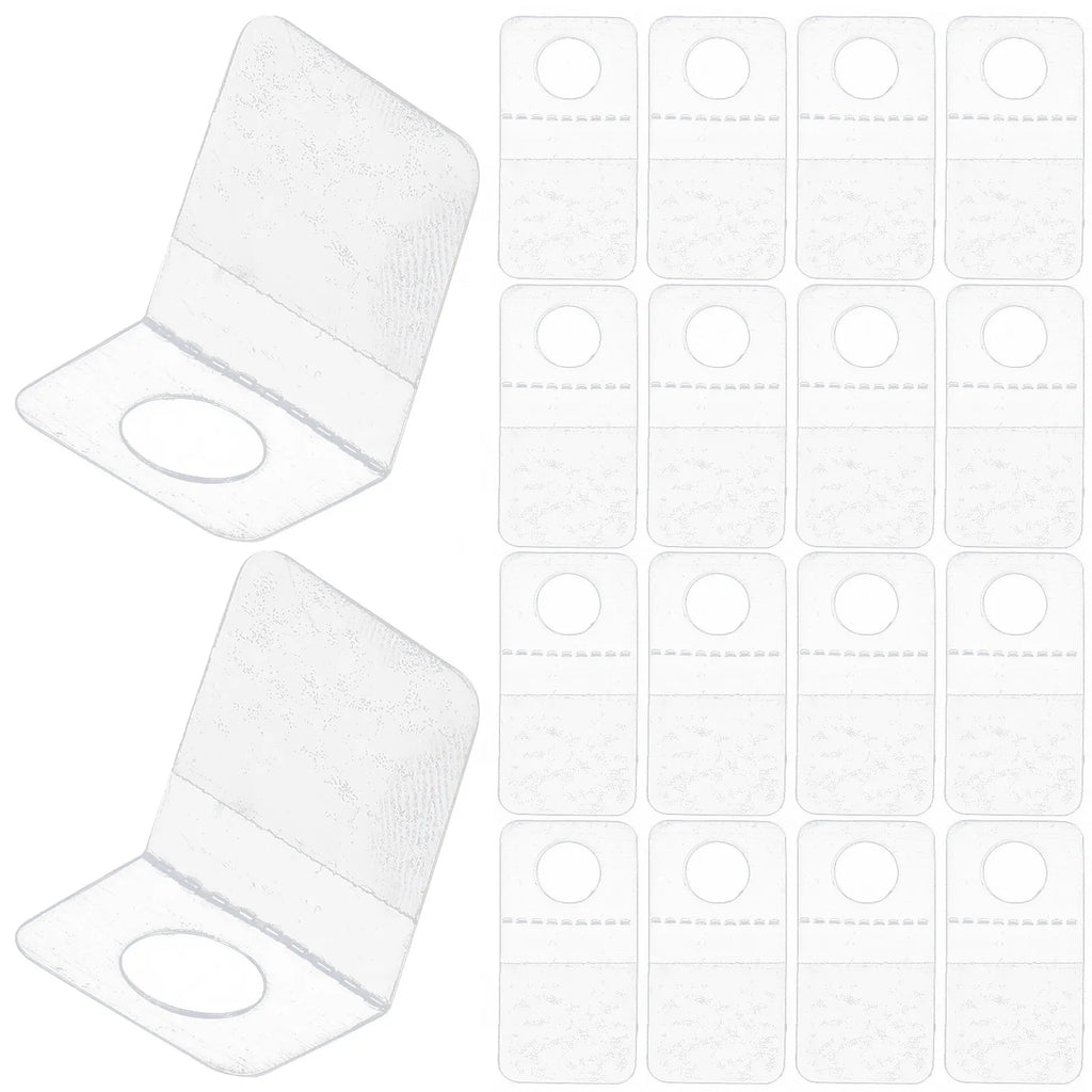 Round Hole Hanging Tabs Clear Self Adhesive Sticky Strong Retail
