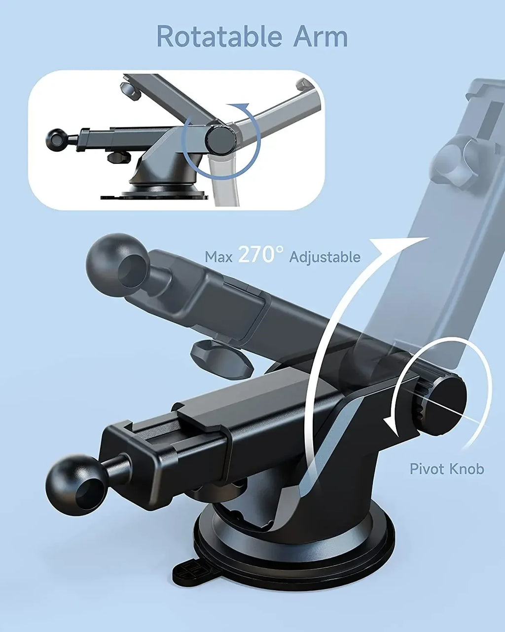 17mm Car Phone Holder Accessories Suction Cup Car Mobile Phone Stand Ball Head Base for Car Windshield Dashboard Phone Mount Zpaxo