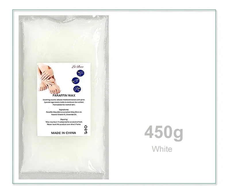 Paraffin Wax Hand & Foot Mask – Aloe Moisturizing SPA Peel-Off Paraffin Wax Mask Zpaxo 450gHW-White