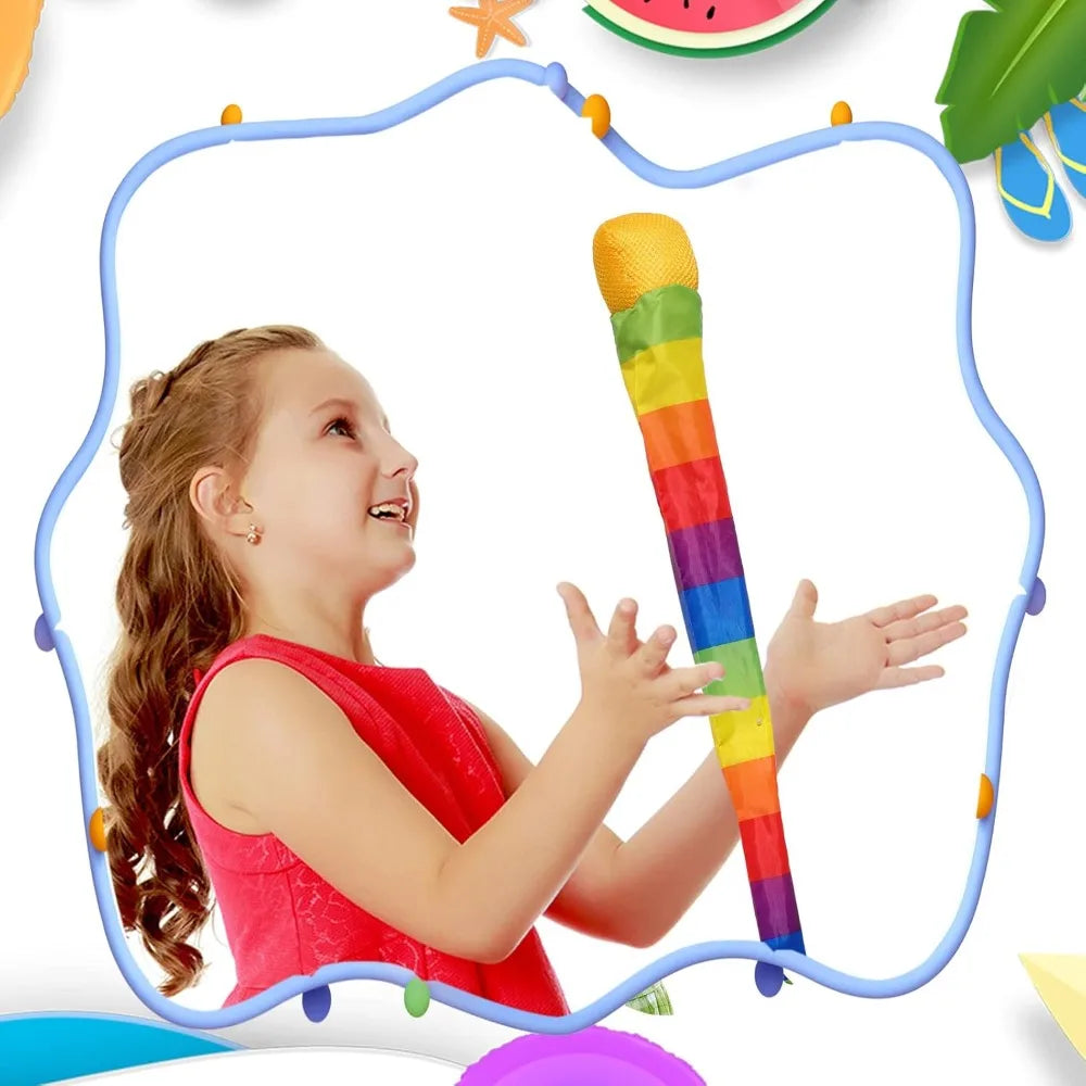 95cm Rainbow Comet Ball – Soft Tail Outdoor & Indoor Play